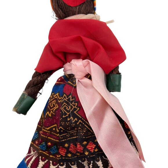 Vintage Rope Doll Caribbean Souvenir World Costume Barbados Bahamas Jamaca - Picture 4 of 12